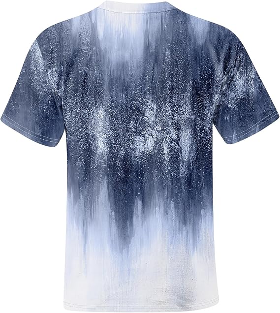 Men's Shirts Tall Tee Oversized Short Sleeves Crew Neck T-Shirt with Dropped Shoulders Short Sleeve Shirts, S-5XL